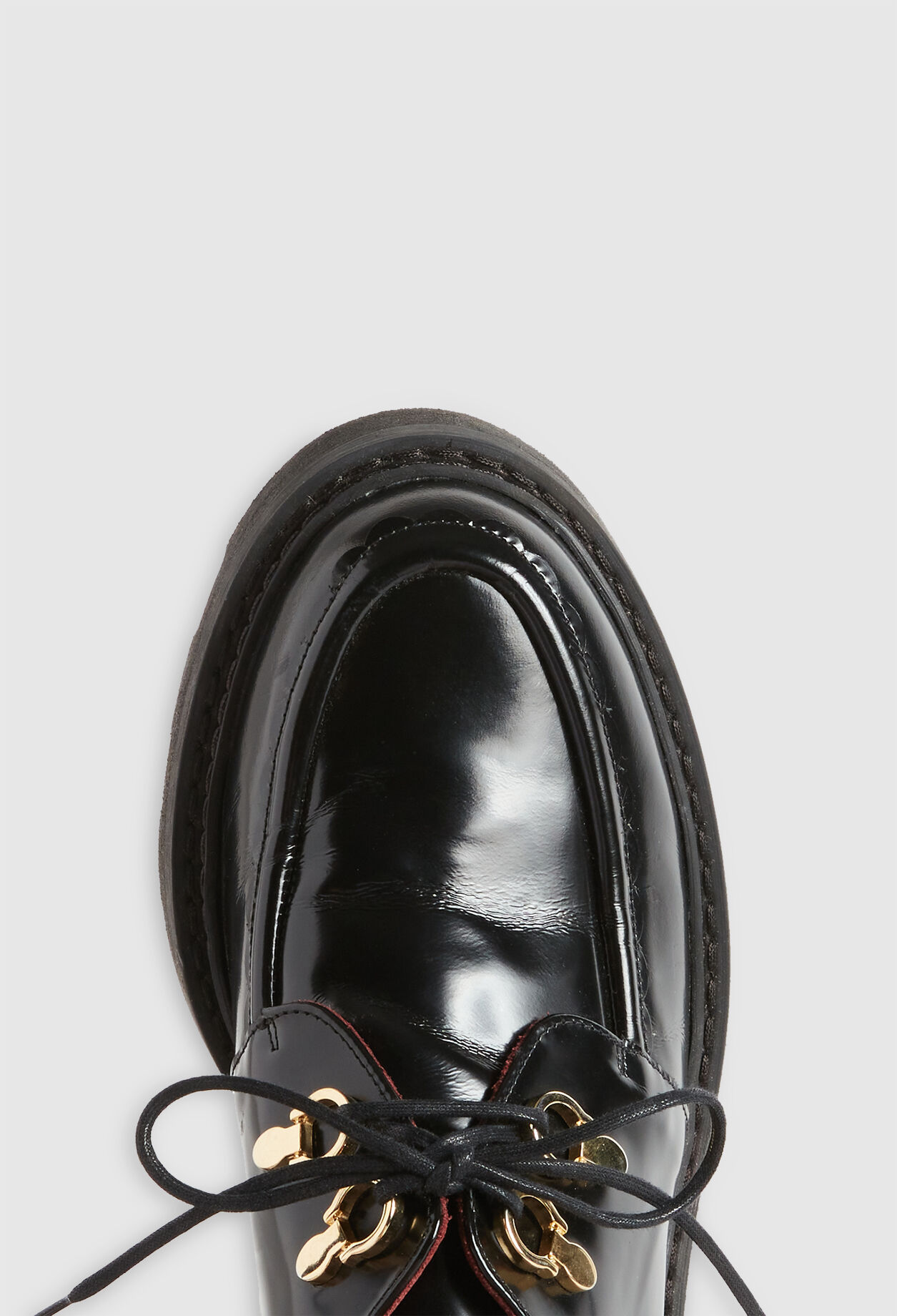 Derbies à plateforme cuir