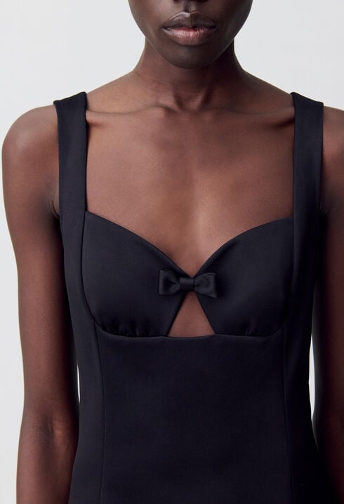 Robe courte plissée