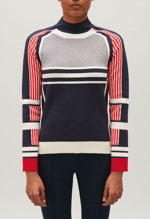 Pull maille jacquard