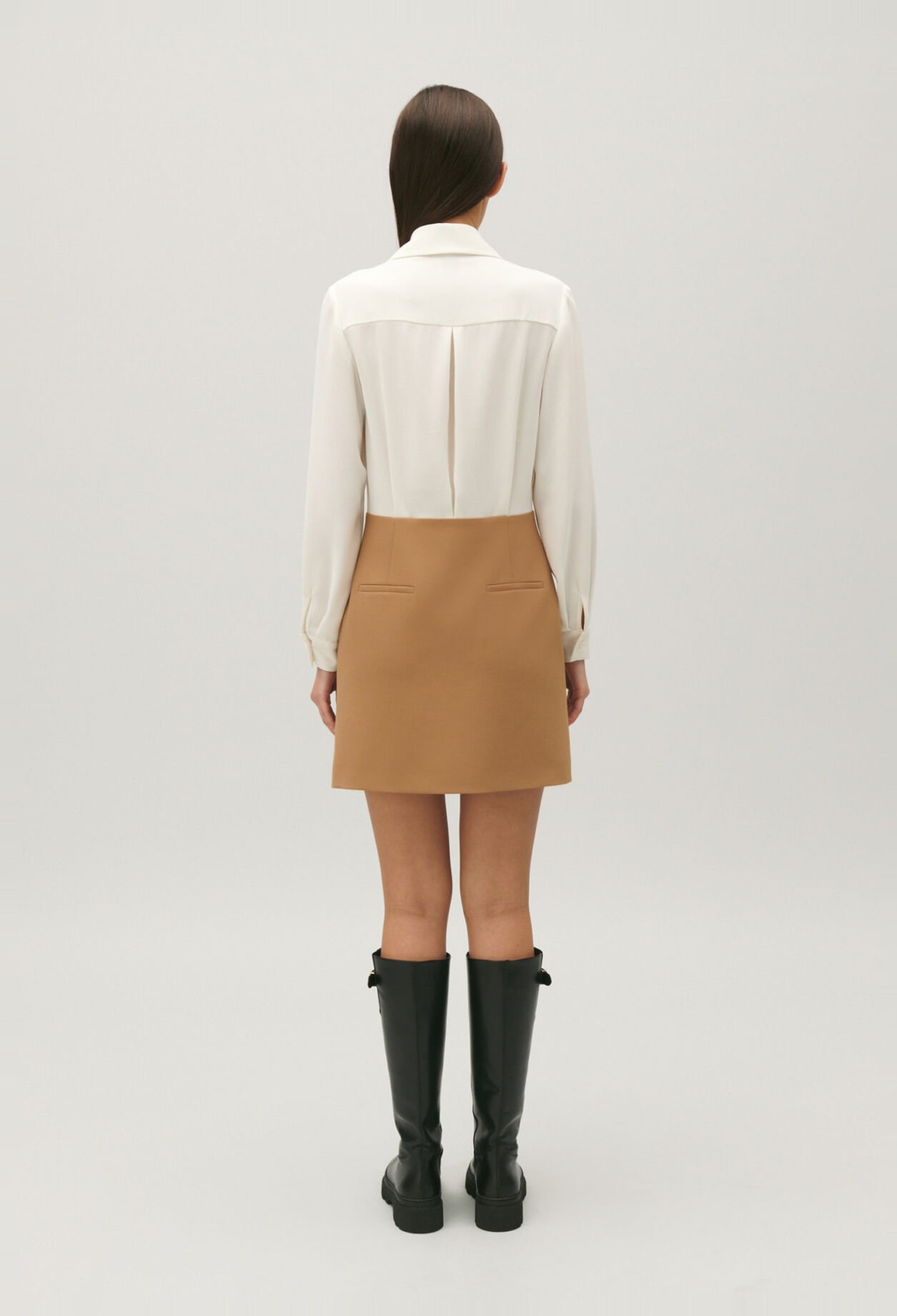 Robe tailleur courte bicolore