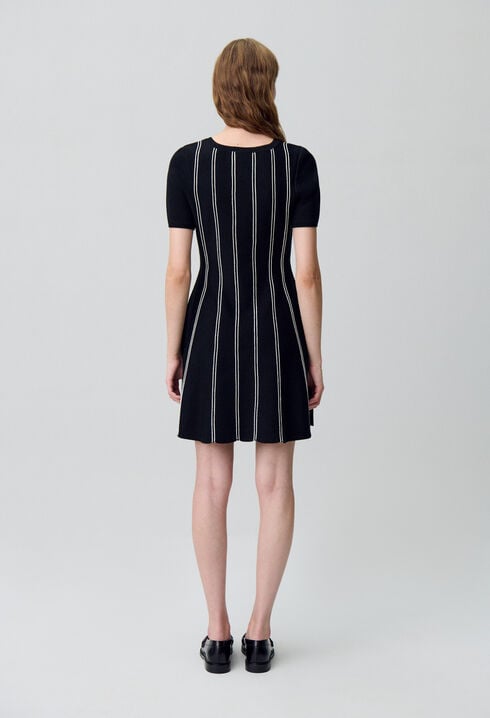 Robe maille courte patineuse