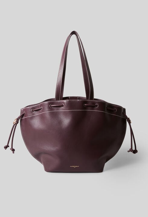 Sac cabas cuir lisse