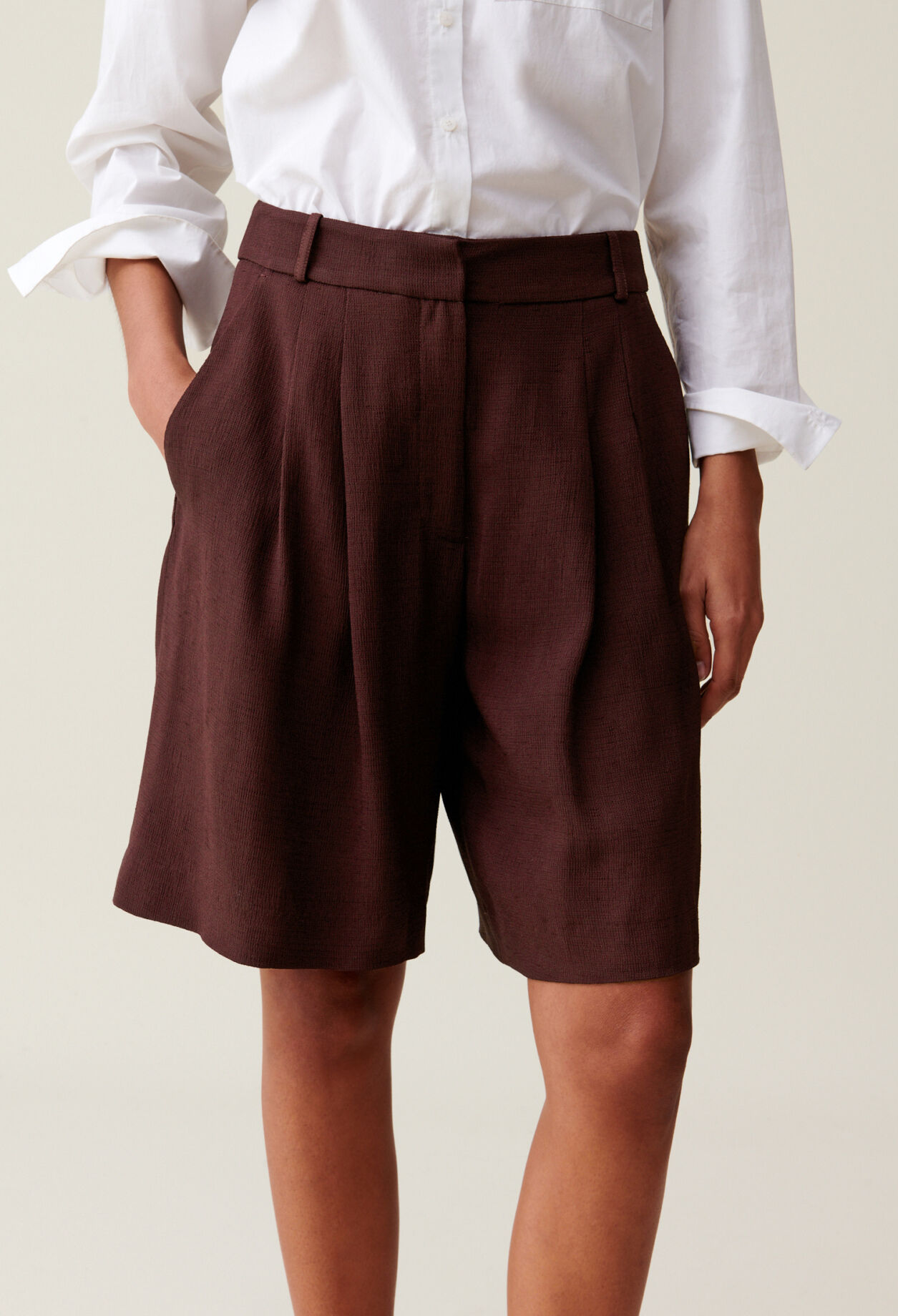 Bermuda taille haute