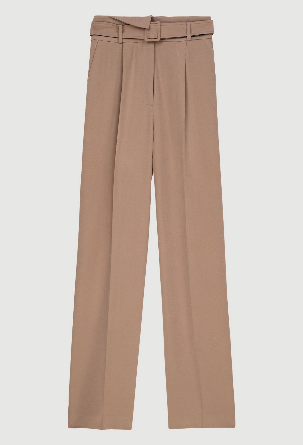 Pantalon carotte ceinturé