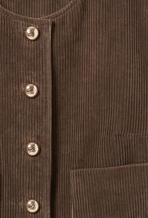 Veste boîte courte velours