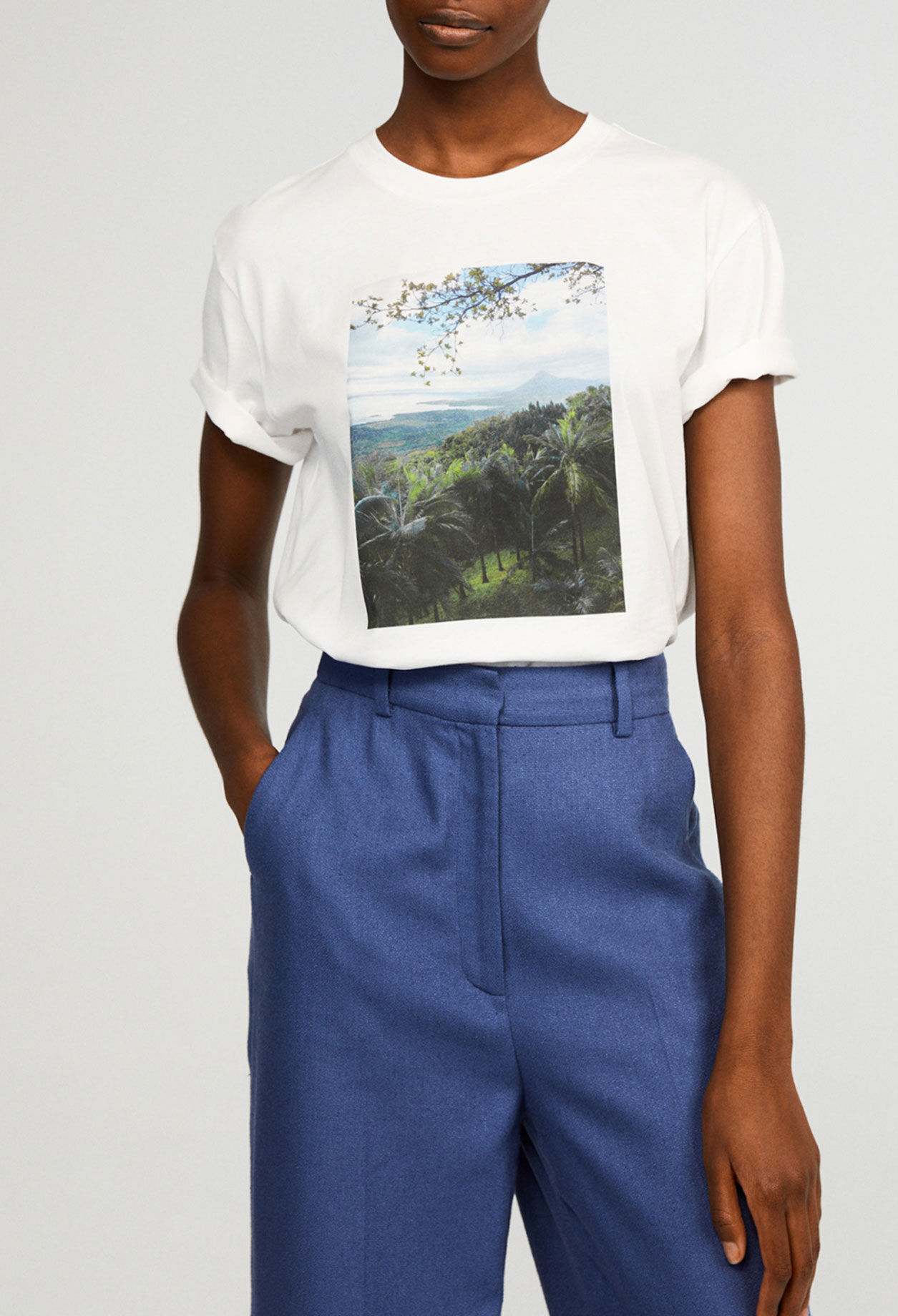 T-shirt sérigraphié en coton biologique