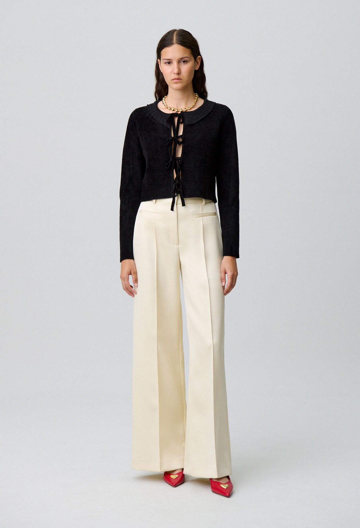 Pantalon tailleur droit