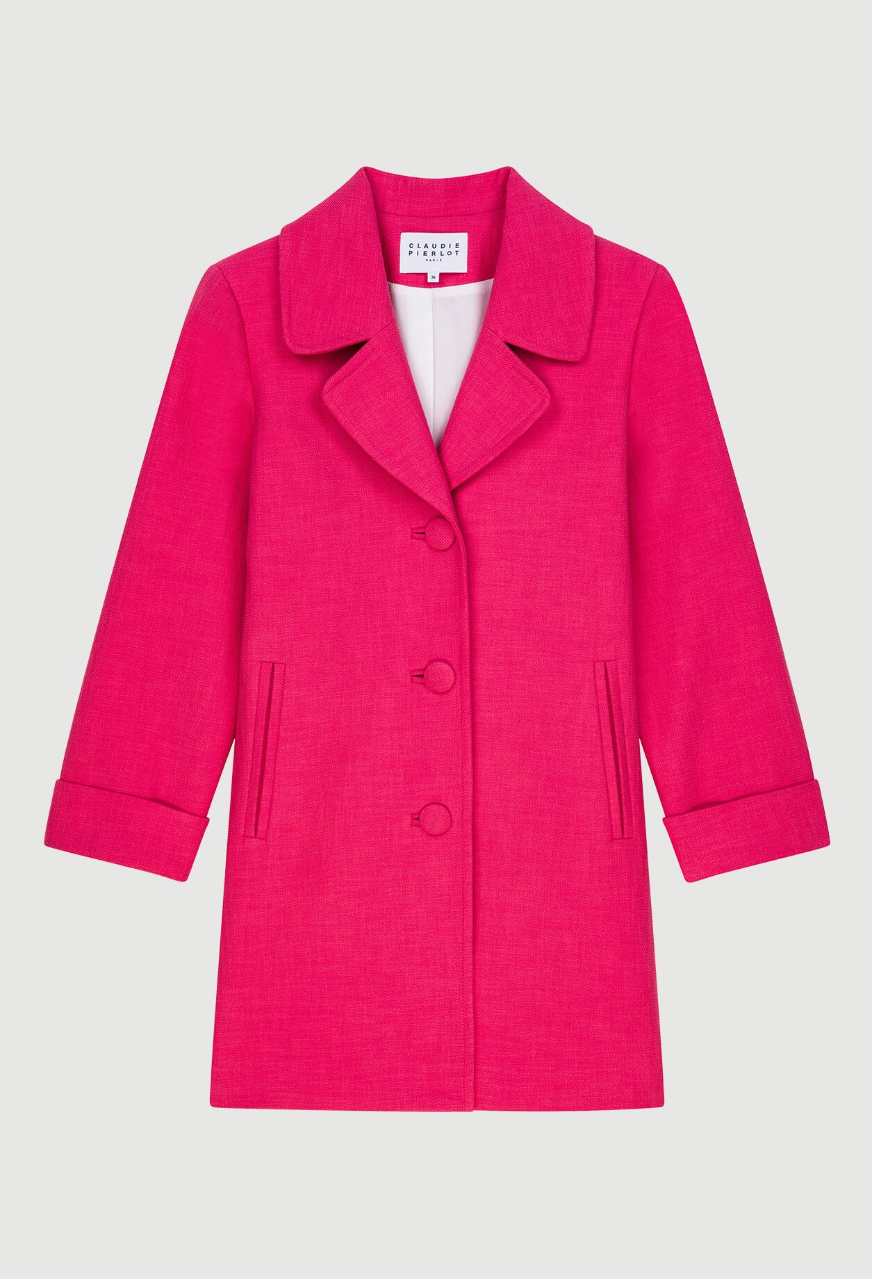 Manteau mi-long en coton