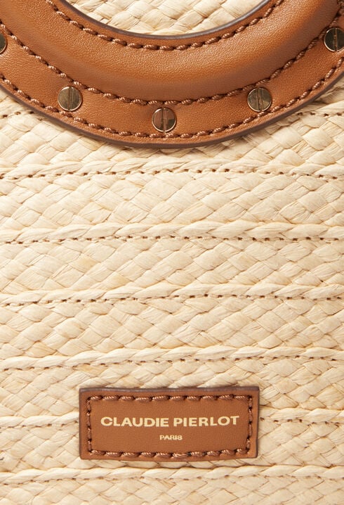 Petit sac panier tressé et anneau