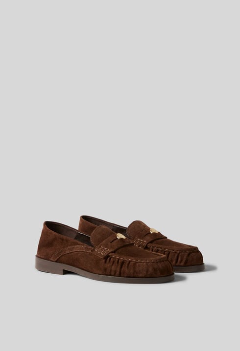 Mocassins suede chocolat