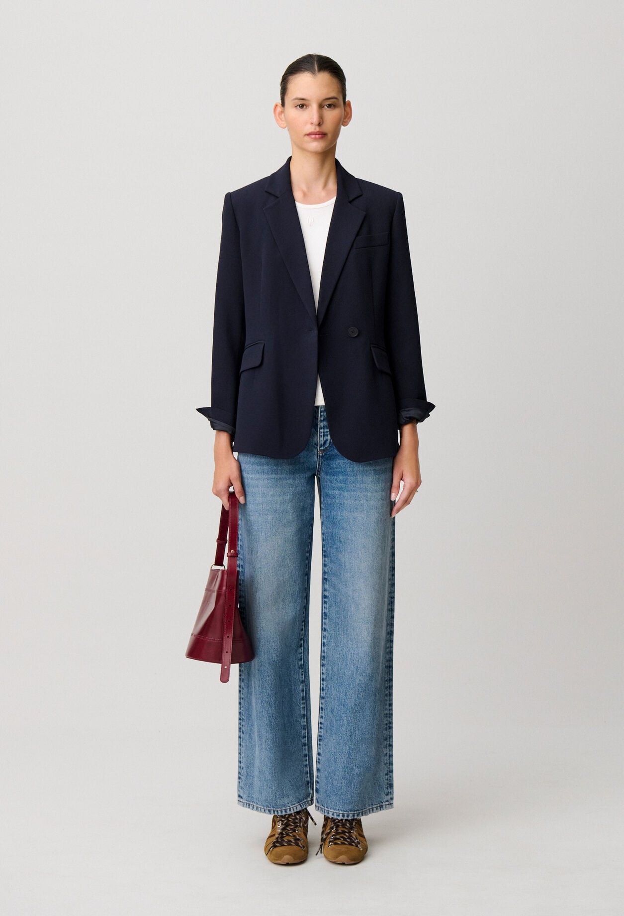 Veste tailleur crois&eacute;e