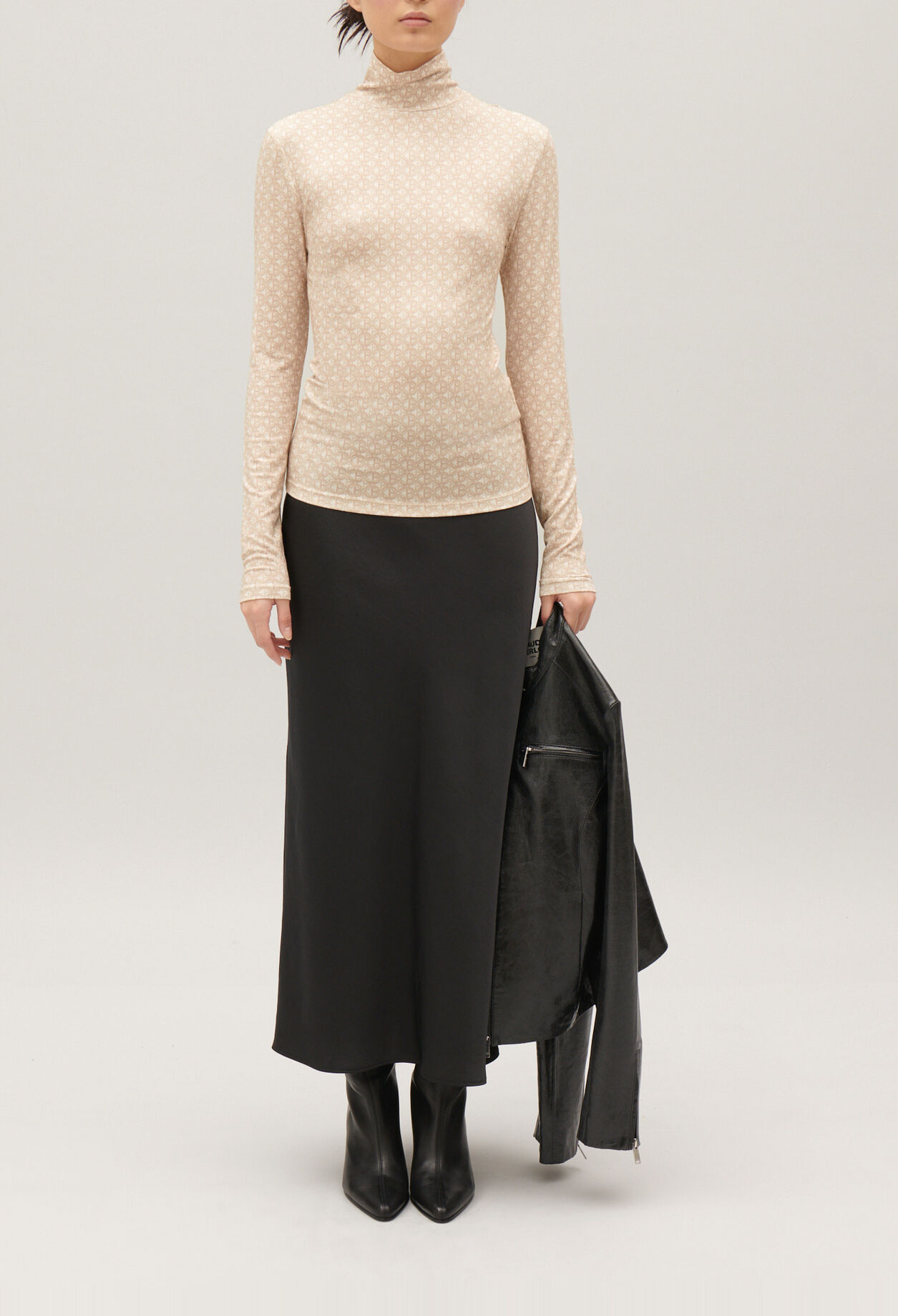 Sous pull imprimé CP beige