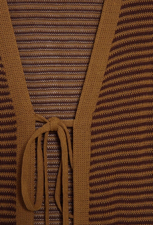 Cardigan long marron