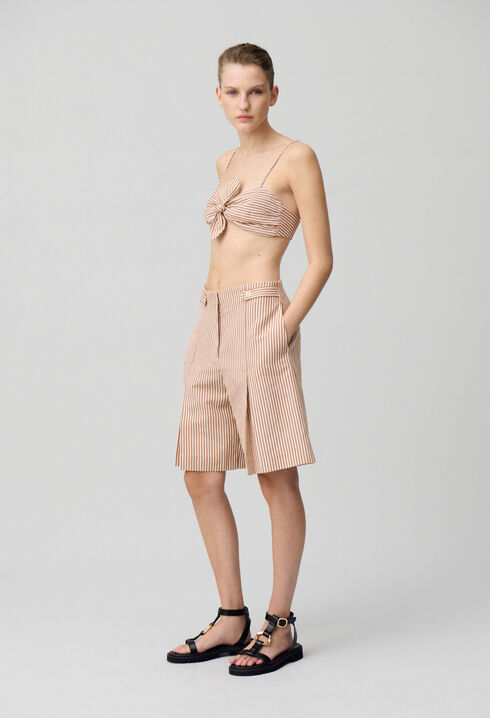 Top bandeau rayé
