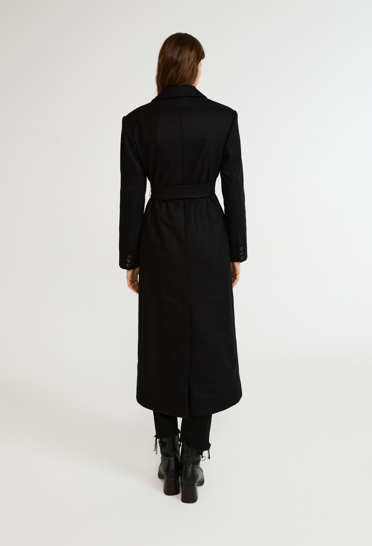 Manteau long croisé