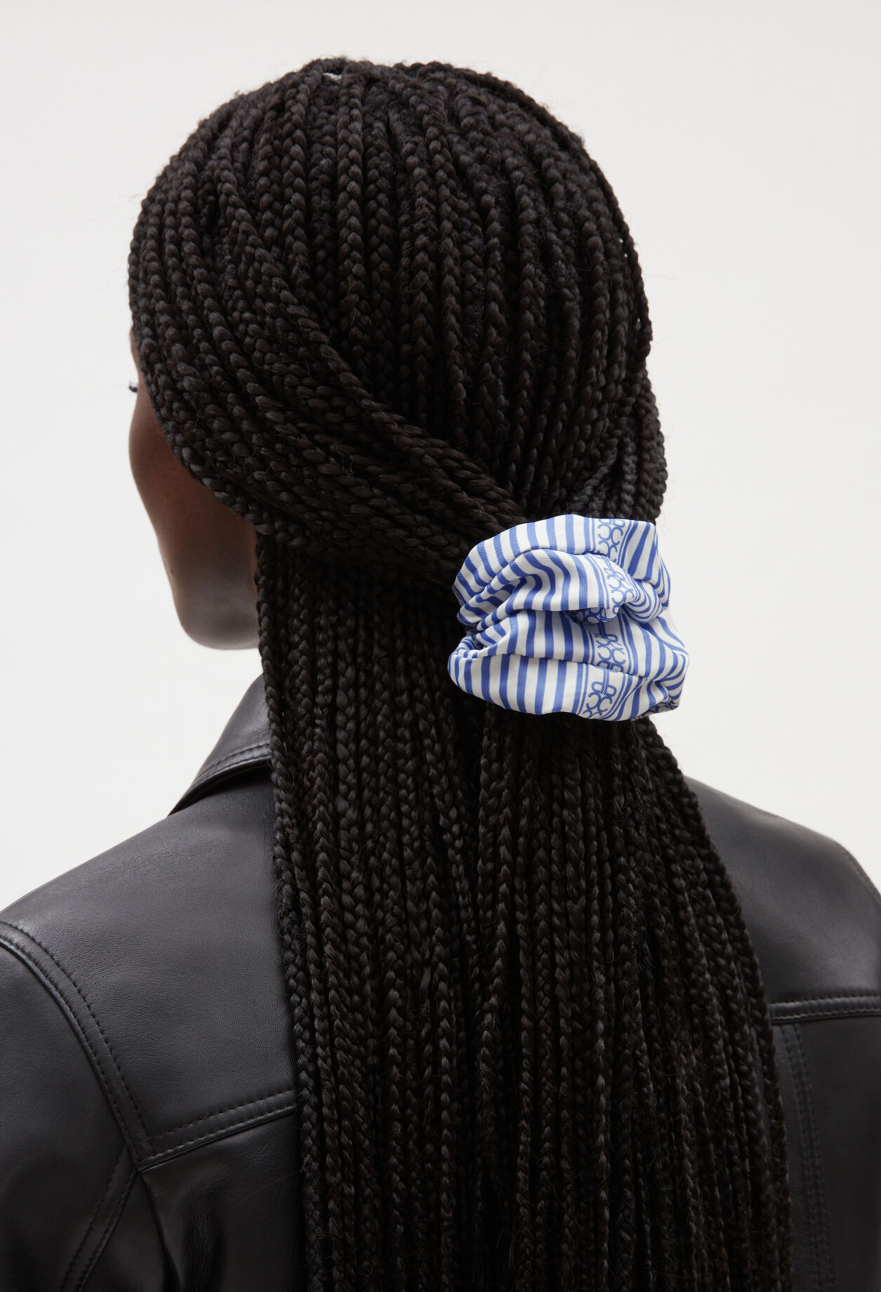 Chouchou rayures bleu