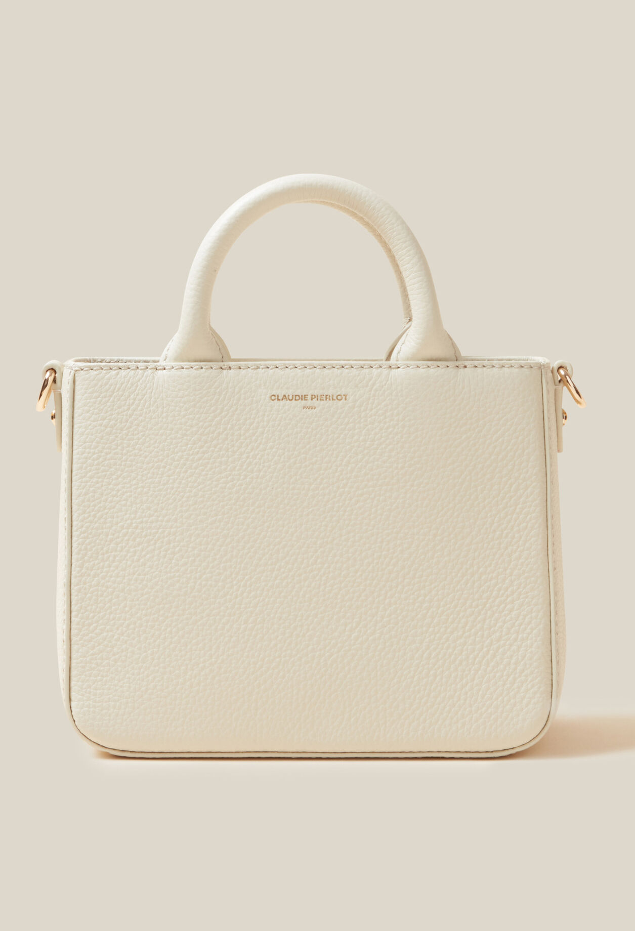 Sac Anouck cuir grain&eacute; cha&icirc;ne