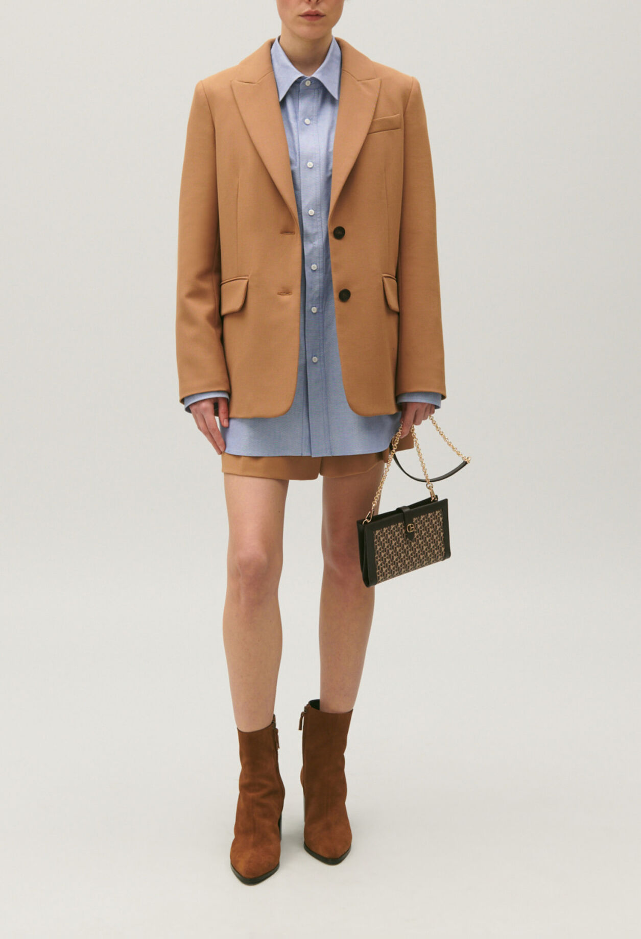 Veste tailleur camel