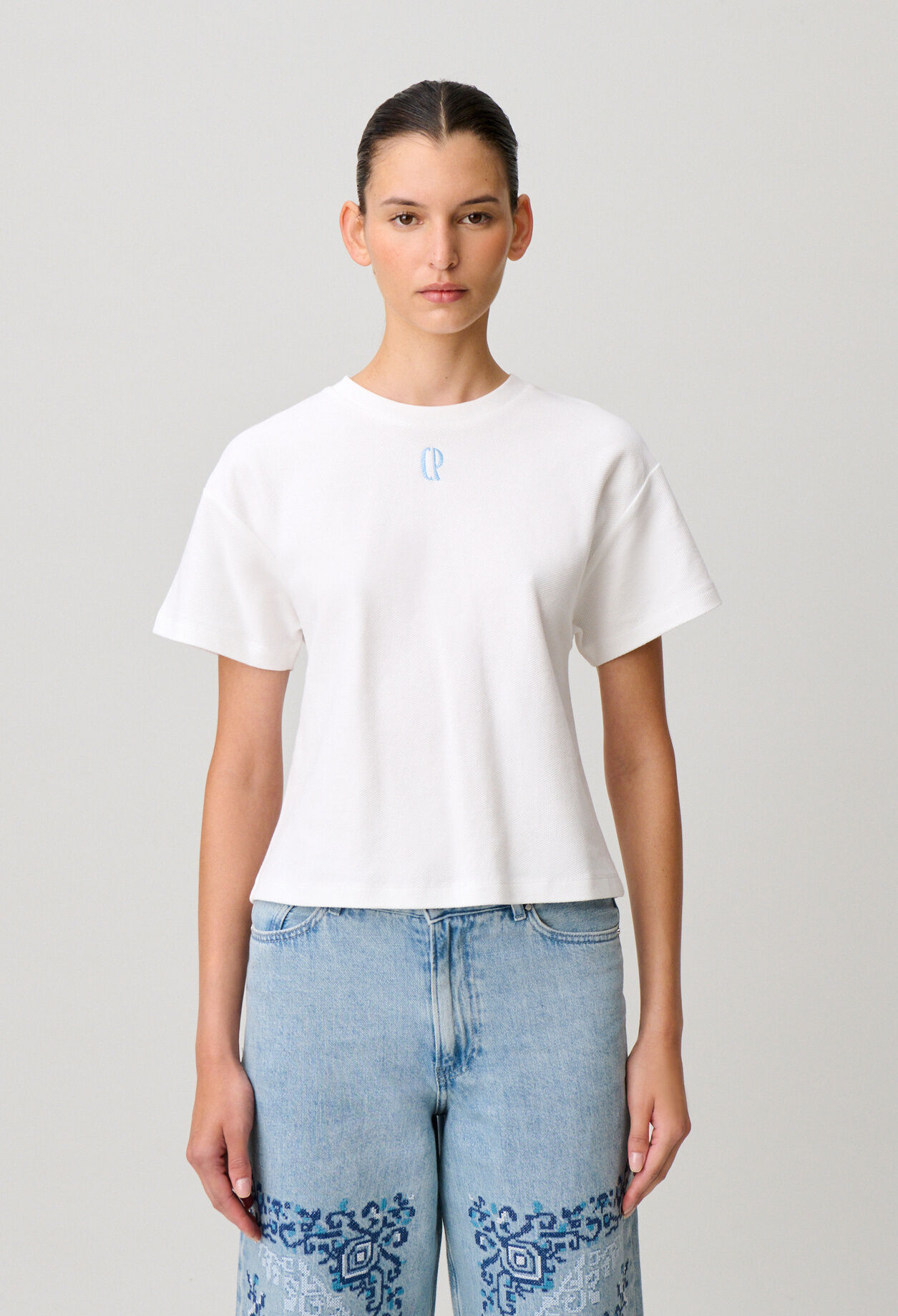 Tshirt coton broderie