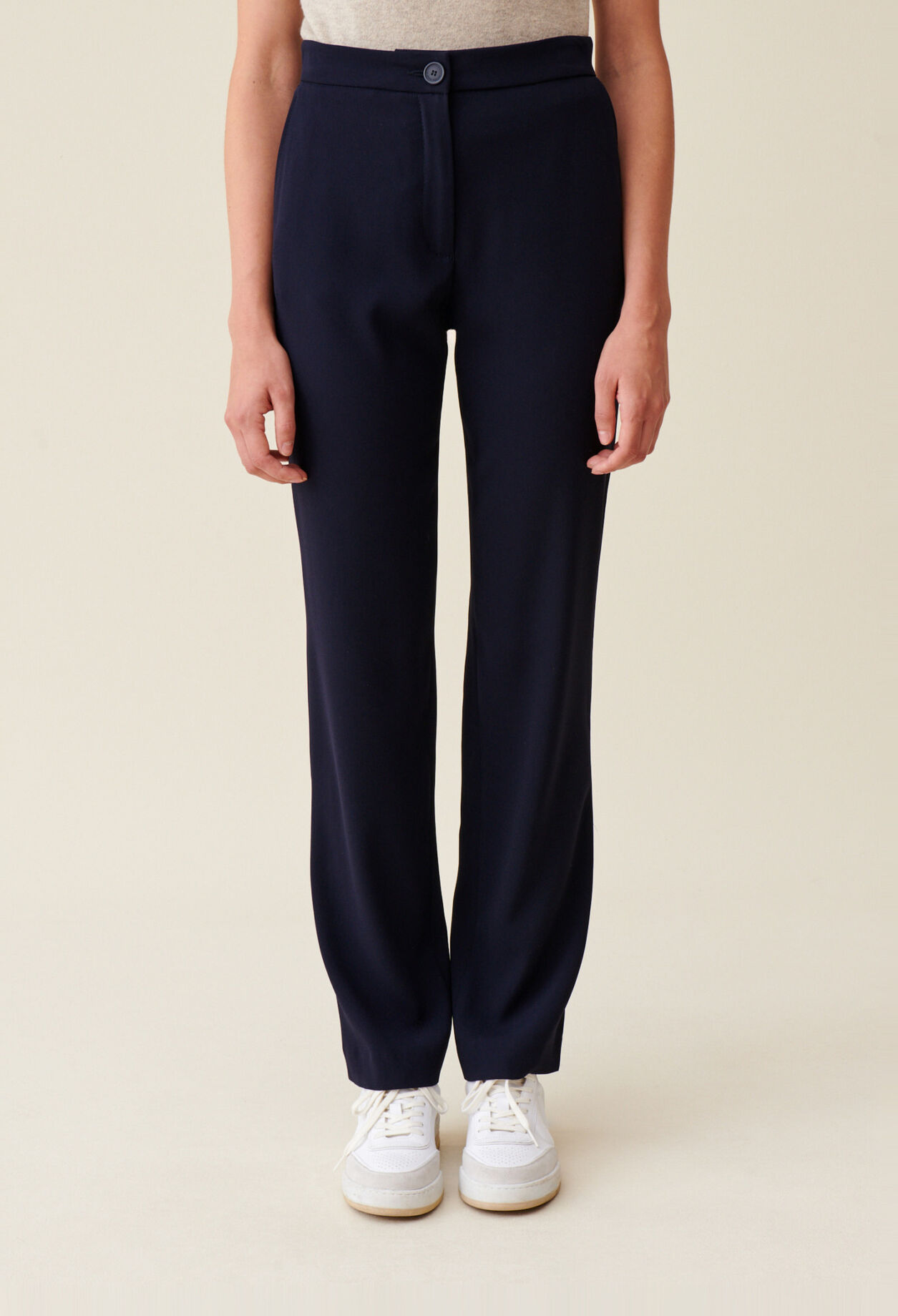 Pantalon tailleur bleu marine 