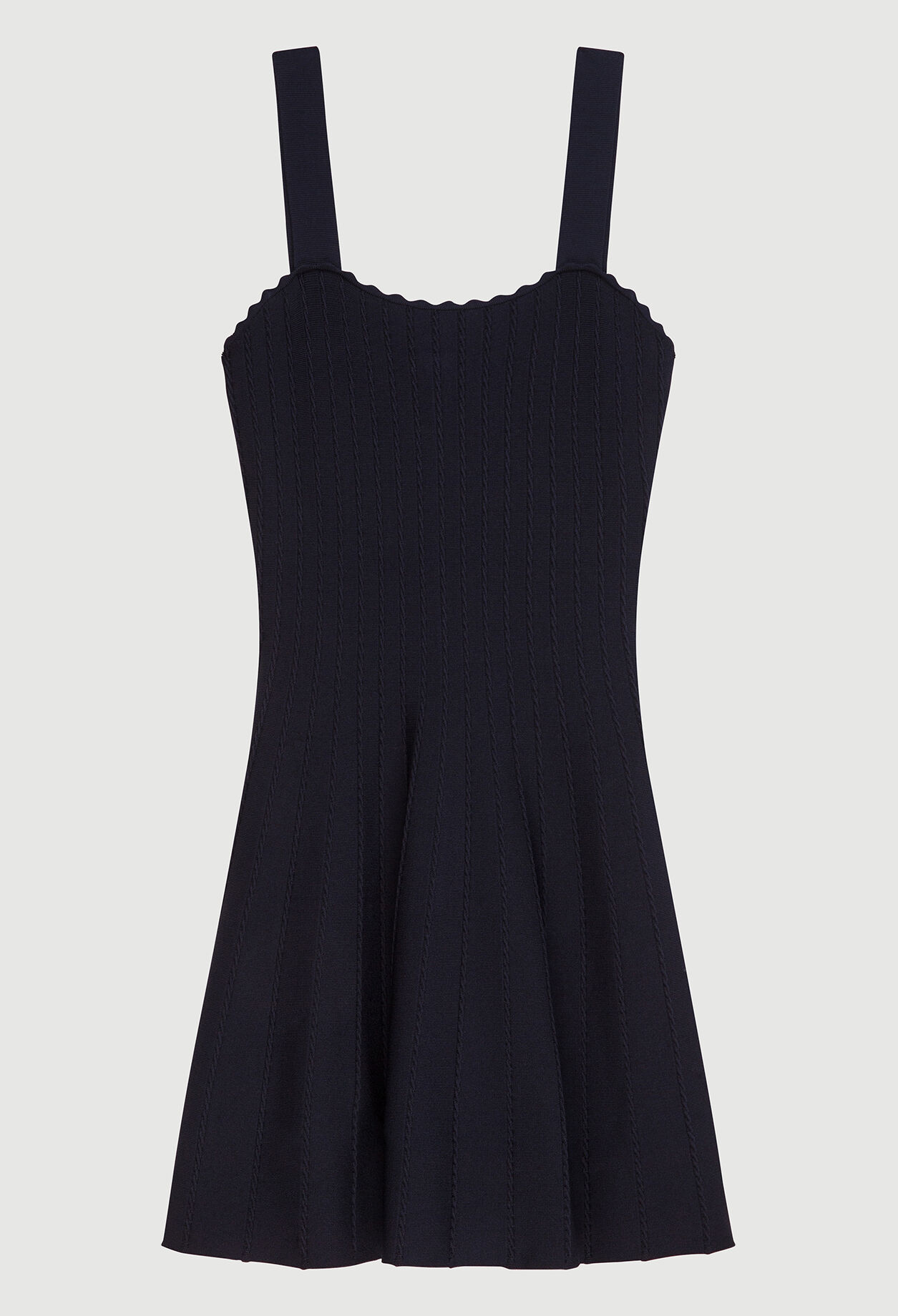 Robe festonnée à bretelles