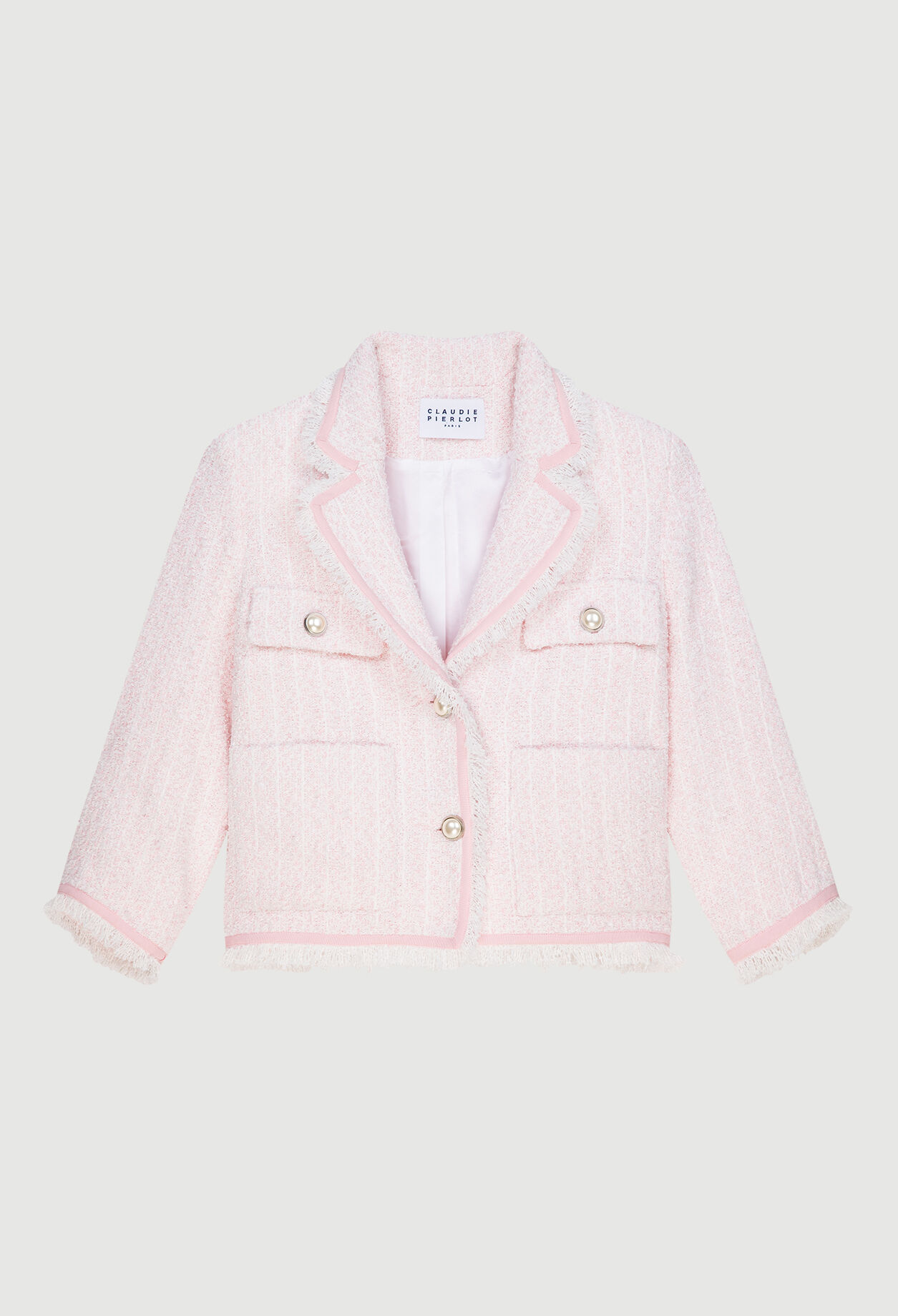 Veste courte en tweed