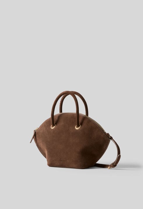 Sac &agrave; main cuir velours souple