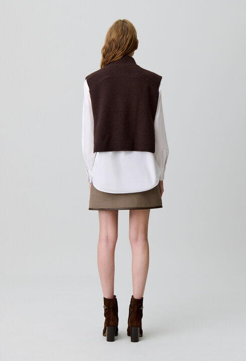 Col maille sans manches