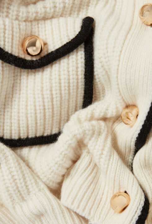 Cardigan maille épaisse