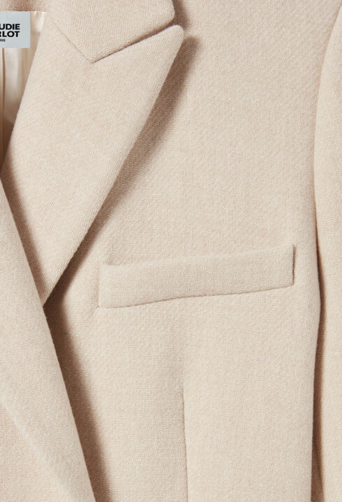 Manteau classique droit mi-long
