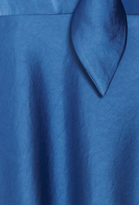 Robe courte fluide bleue