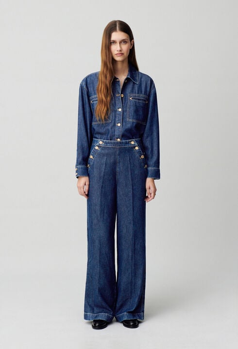 Chemise denim oversize