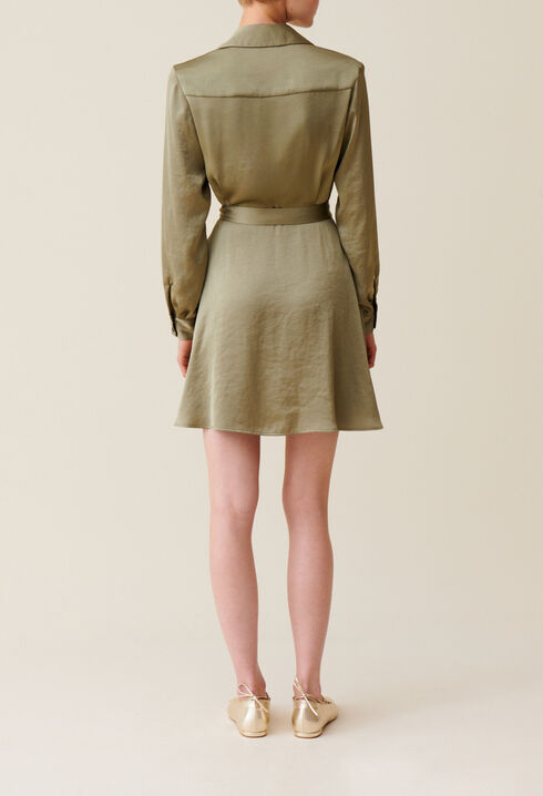 Robe courte portefeuille vert