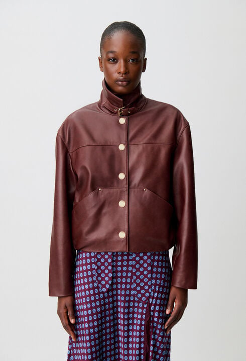 Blouson cuir court