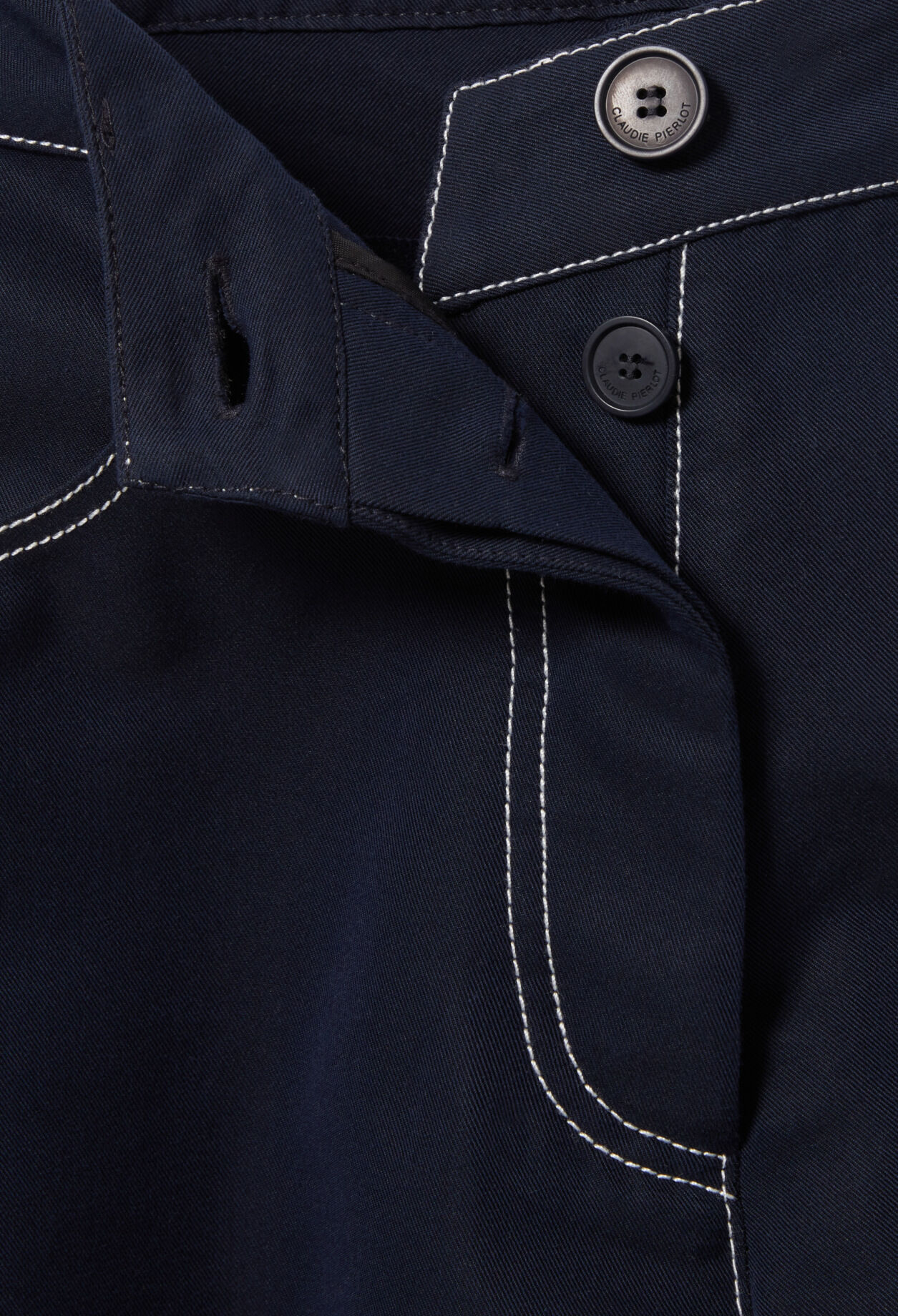 Pantalon large à ourlets
