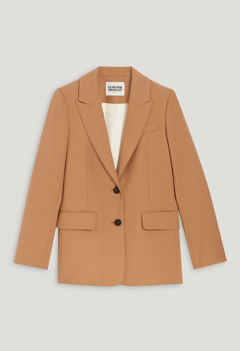 Veste tailleur camel