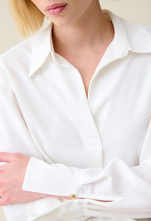 Blouse fluide écrue
