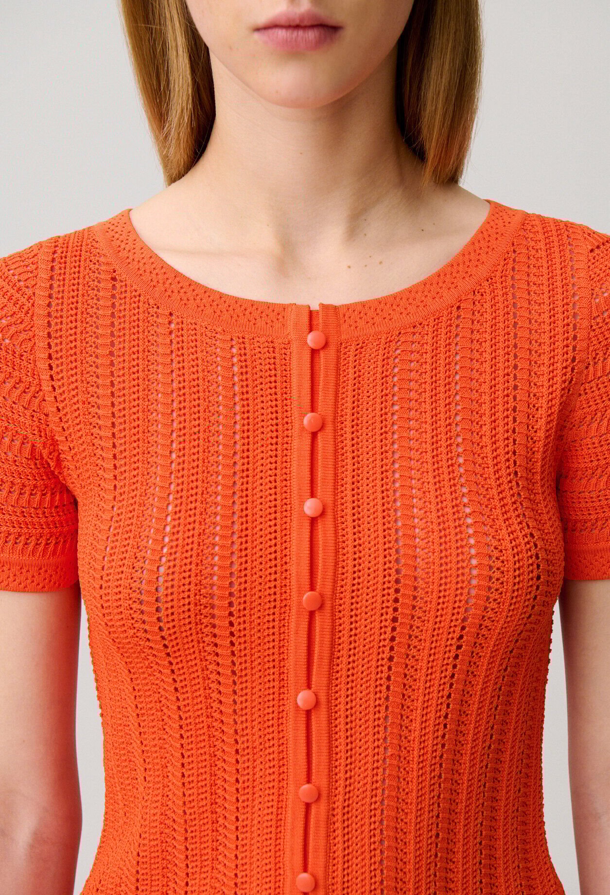 Top crochet manches courtes