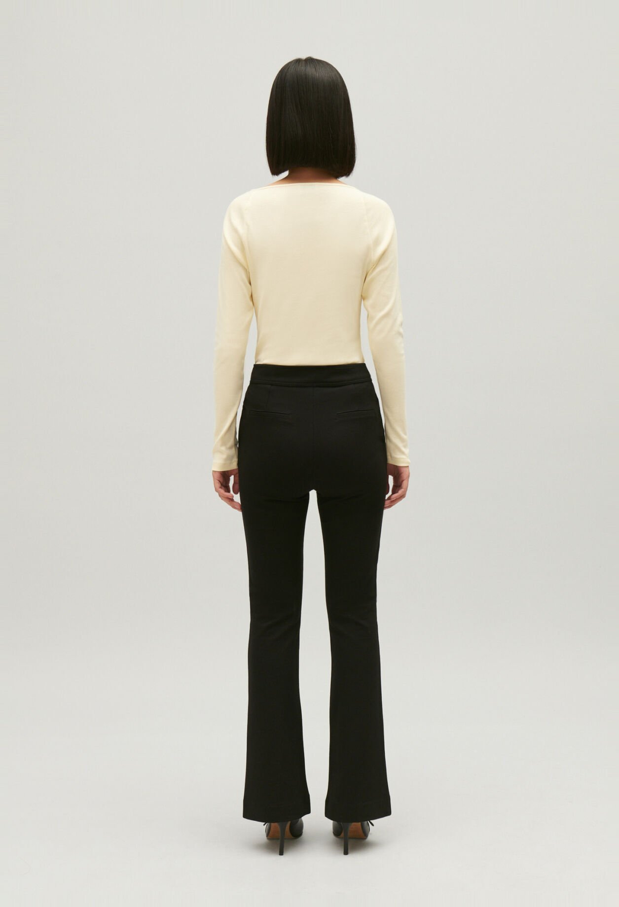 Pantalon tailleur noir