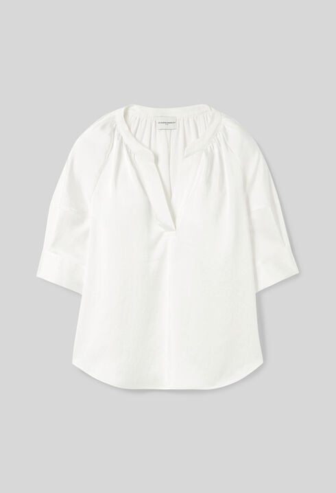 Blouse fluide col tunisien
