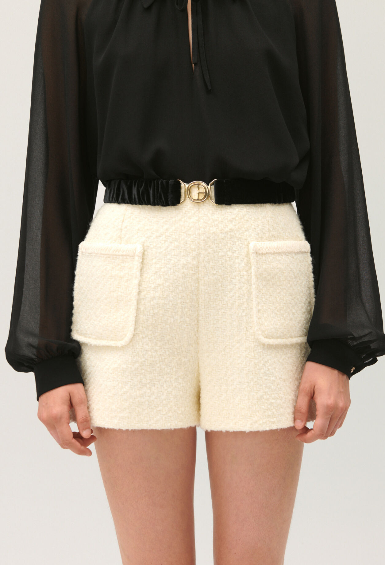 Ceinture élastiquée noire