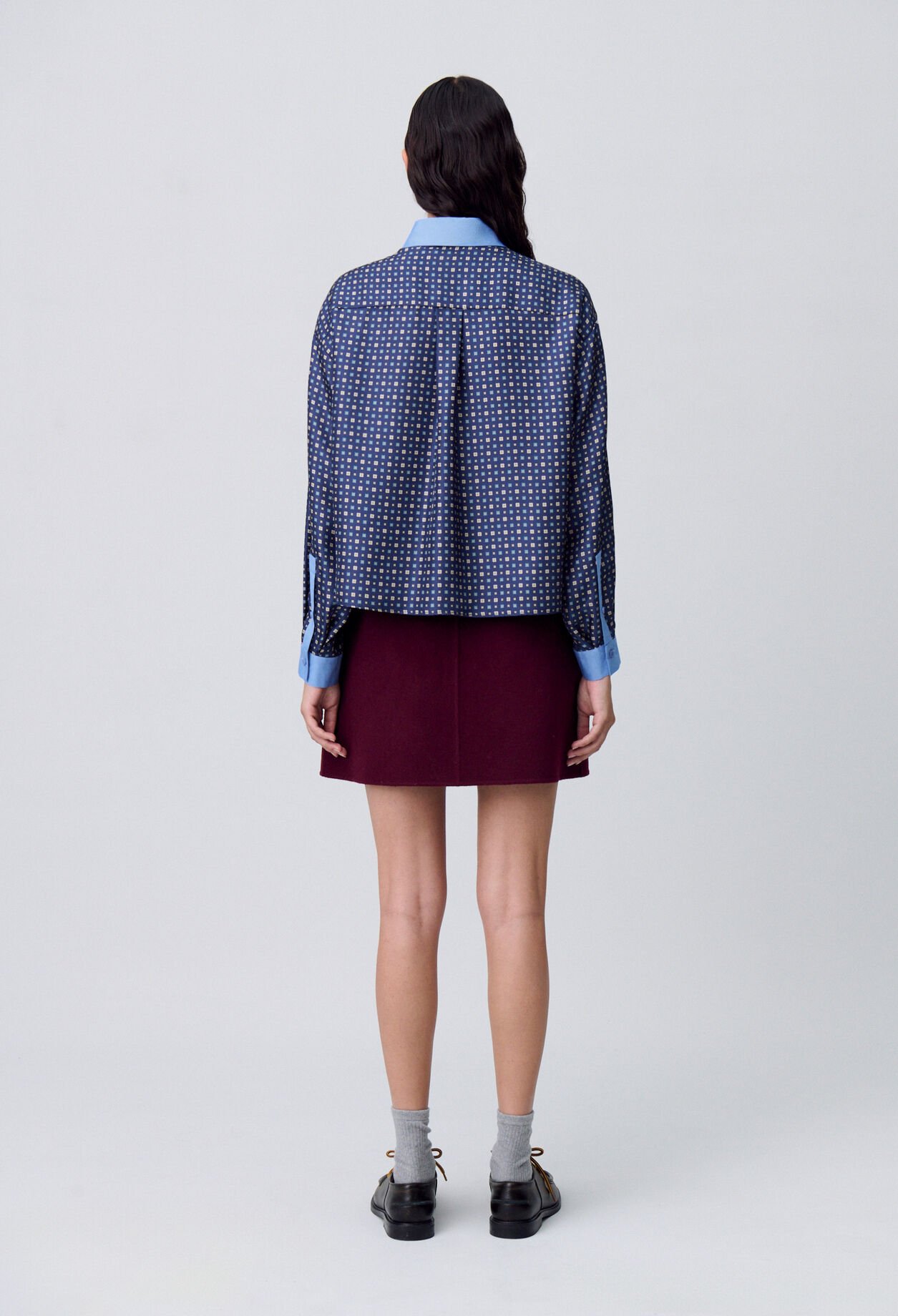 Chemise soie imprimée