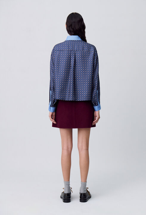 Chemise soie imprimée