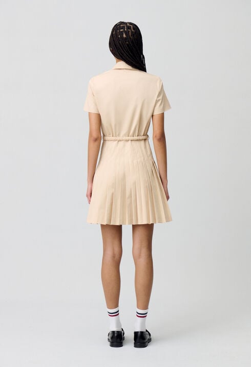 Robe courte boutonnée