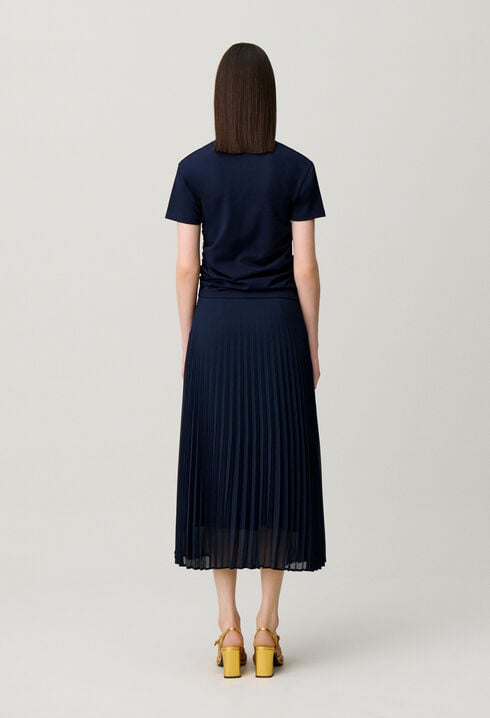 Robe bi-mati&egrave;res trompe-l'&oelig;il