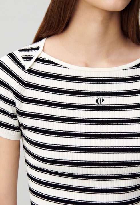 Top marinière maille fine