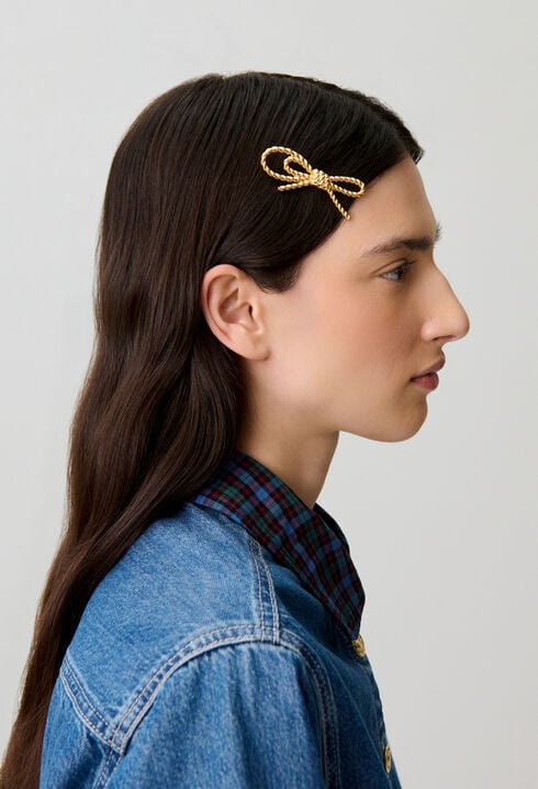 Barrette n&oelig;ud torsad&eacute;