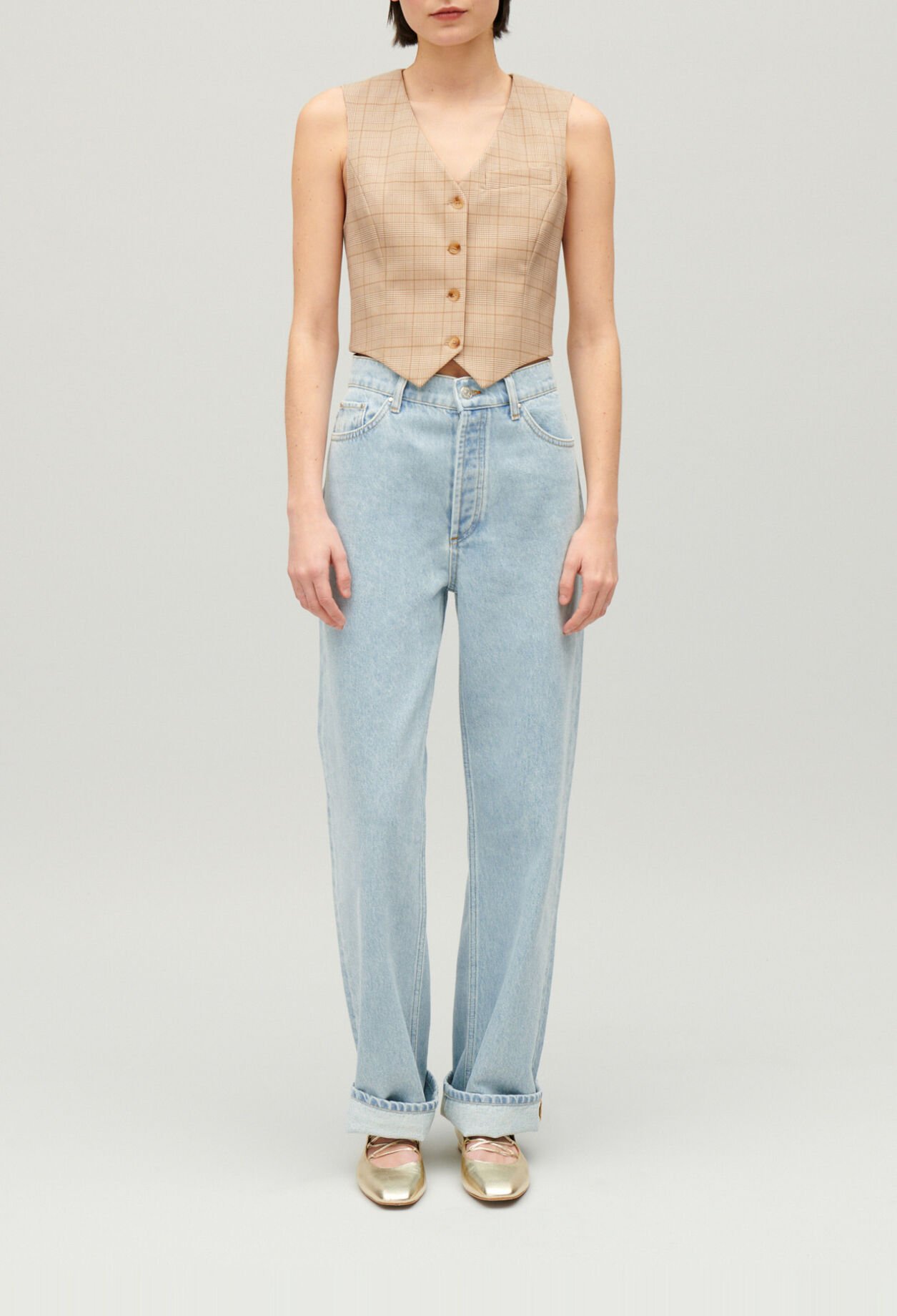 Jean Louis flare bleu délavé