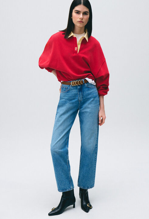 Sweatshirt oversize coton