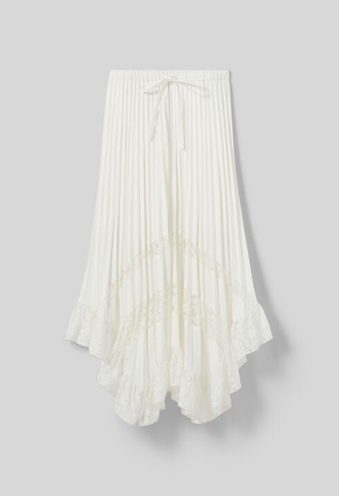 Jupe pliss&eacute;e fleurs